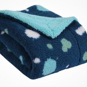 COPY - Kid’s ultimate Sherpa fleece throw blanket 50X40 teal blue